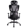 Кресло BRABIX PREMIUM "Venom GM-530", подножка, синхромеханизм, экокожа/сетка, черное/серое, 532951 по низкой цене оптом 
