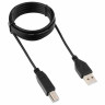 Кабель USB 2.0 AM-BM, 1,8 м, ГАРНИЗОН, медь, черный, пакет, GCC-USB2-AMBM-1.8M, 14371 по низкой цене оптом Краснодар, Москва, Уфа, Казань, Барнаул, Владивосток, Хабаровск, Сахалин, Красноярск, Екатеренбург, 