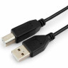 Кабель USB 2.0 AM-BM, 1,8 м, ГАРНИЗОН, медь, черный, пакет, GCC-USB2-AMBM-1.8M, 14371 по низкой цене оптом Краснодар, Москва, Уфа, Казань, Барнаул, Владивосток, Хабаровск, Сахалин, Красноярск, Екатеренбург, 