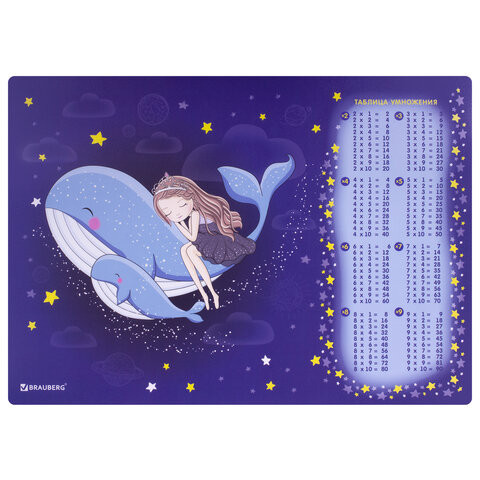 Настольное покрытие BRAUBERG, А3+, пластик, 46x33 см, "Ocean dream", 270400 по низкой цене оптом 