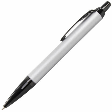 Ручка шариковая PARKER "IM Achromatic Grey BT", корпус серый матовый, нержавеющая сталь, синяя, 2127752 по низкой цене оптом 