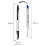 Ручка шариковая PARKER "IM Achromatic Grey BT", корпус серый матовый, нержавеющая сталь, синяя, 2127752 по низкой цене оптом 