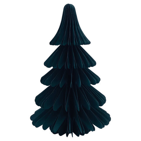 Украшение новогоднее интерьерное из бумаги, "Елочка", 20 см, изумрудный цвет, ЗОЛОТАЯ СКАЗКА, 592600 по низкой цене оптом 