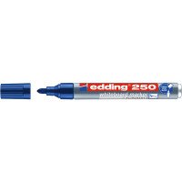 Маркер для белых досок edding 250 Cap-off, круглый наконечник, 1.5-3 мм Синий