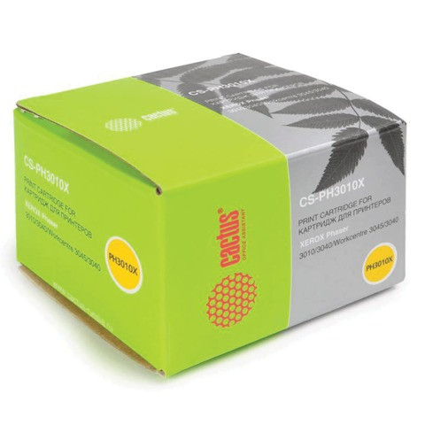 Картридж лазерный CACTUS (CS-PH3010X) для XEROX Phaser 3010/WC3045, черный, ресурс 2300 стр. по низкой цене оптом 