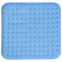 Коврик для ванны/душевой противоскользящий 54х54см, "Полусферы", прозрачный, ПВХ, PRIMILA, 700369