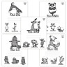 Тетрадь 24 л., HATBER, клетка, обложка картон, "Animals Yoga" (5 видов), 24Т5В1 по низкой цене оптом 