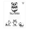 Тетрадь 24 л., HATBER, клетка, обложка картон, "Animals Yoga" (5 видов), 24Т5В1 по низкой цене оптом 
