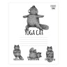 Тетрадь 24 л., HATBER, клетка, обложка картон, "Animals Yoga" (5 видов), 24Т5В1 по низкой цене оптом 