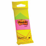 Блоки самоклеящиеся (стикер) POST-IT ORIGINAL "Неоновая радуга" 38х51 мм, КОМПЛЕКТ 3 шт. по 100 листов, ассорти, 6812 по низкой цене оптом 