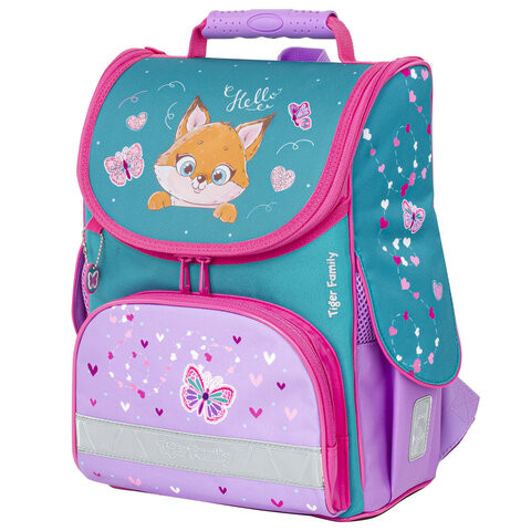 Ранец ЮНЛАНДИЯ by TIGER FAMILY, Эргономичный, "Cute fox", 35х31х19 см, 229986 по низкой цене оптом 