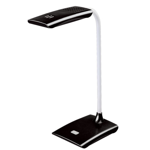 Светильник настольный SONNEN TL-LED-004-7W-12, на подставке, светодиодный, 7 Вт, 12 LED, черный, 235542 по низкой цене оптом Краснодар, Москва, Уфа, Казань, Барнаул, Владивосток, Хабаровск, Сахалин, Красноярск, Екатеренбург, 