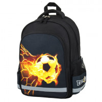 Рюкзак ПИФАГОР SCHOOL для начальной школы, "Fire goal", 38x28х14 см, 270658