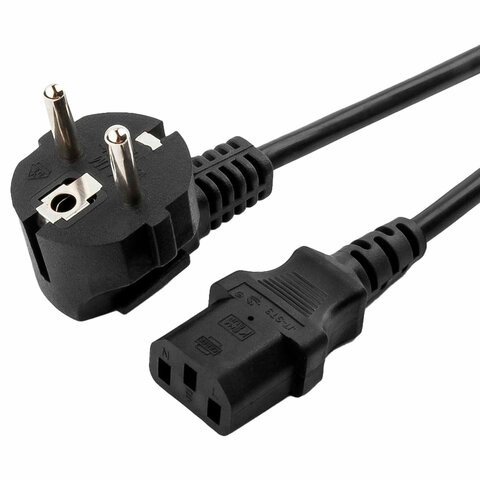 Кабель питания 1.8 м, CABLEXPERT, Schuko-C13, 3x0.5мм2, 6A, с заземлением, черный, PC-186 по низкой цене оптом Краснодар, Москва, Уфа, Казань, Барнаул, Владивосток, Хабаровск, Сахалин, Красноярск, Екатеренбург, 