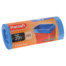 Мешки для мусора 35 л, синие, в рулоне 50 шт., ПНД, 7,3 мкм, 50х60 см, PACLAN "Classic", 403023 по низкой цене оптом 