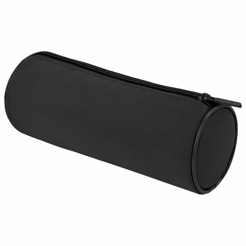 Пенал-тубус BRAUBERG, с эффектом Soft Touch, мягкий, Pure black, 272302 по низкой цене оптом 