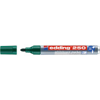 Маркер для белых досок edding 250 Cap-off, круглый наконечник, 1.5-3 мм Зеленый