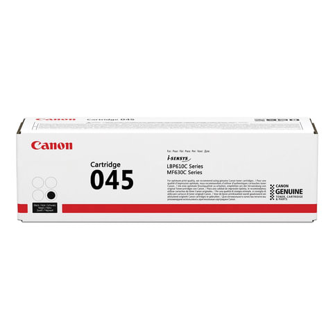 Картридж лазерный CANON (045BK) MF635/633/631/LBP 611/613, черный, ресурс 1400 стр., оригинальный, 1242C002 по низкой цене оптом 