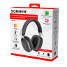 Наушники беспроводные накладные полноразмерные раздвижные мультирежимные, SONNEN HP-B12B, BT 5.4, черные, 514126 по низкой цене оптом Наушники беспроводные накладные полноразмерные раздвижные мультирежимные, SONNEN HP-B12B, BT 5.4, черные, 514126 по низкой цене оптом