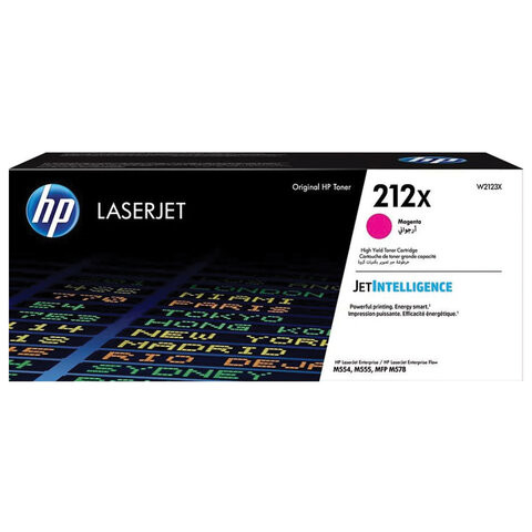 Картридж лазерный HP (W2123X) 212X для Color LaserJet M554/M555, пурпурный, оригинальный, ресурс 10 000 страниц по низкой цене оптом 