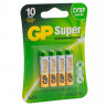Батарейки КОМПЛЕКТ 4 шт., GP Super, AAA (LR03, 24А), алкалиновые, мизинчиковые, блистер, 24A-2CR4 по низкой цене оптом Краснодар, Москва, Уфа, Казань, Барнаул, Владивосток, Хабаровск, Сахалин, Красноярск, Екатеренбург, 