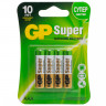 Батарейки КОМПЛЕКТ 4 шт., GP Super, AAA (LR03, 24А), алкалиновые, мизинчиковые, блистер, 24A-2CR4 по низкой цене оптом Краснодар, Москва, Уфа, Казань, Барнаул, Владивосток, Хабаровск, Сахалин, Красноярск, Екатеренбург, 