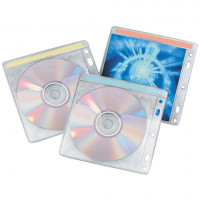 Конверты для CD/DVD BRAUBERG, комплект 40 шт., на 2 CD/DVD, износоустойчивая основа, европодвес, 510196