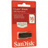 Флеш-диск 16 GB, SANDISK Cruzer Blade, USB 2.0, черный, SDCZ50-016G-B35 по низкой цене оптом Краснодар, Москва, Уфа, Казань, Барнаул, Владивосток, Хабаровск, Сахалин, Красноярск, Екатеренбург, 