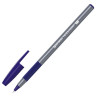 Ручка шариковая с грипом BRAUBERG "i-STICK POINT", СИНЯЯ, корпус серый, линия письма 0,35 мм, 144021 по низкой цене оптом 