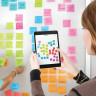 Блоки самоклеящиеся (стикер) POST-IT ORIGINAL "Неоновая радуга" 76х76 мм, КОМПЛЕКТ 24 шт. по 100 л., CP654-NP24 по низкой цене оптом 