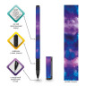 Ручка шариковая BRAUBERG SOFT TOUCH GRIP "SPACE", СИНЯЯ, мягкое покрытие, узел 0,7 мм, 143714 по низкой цене оптом 
