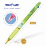 Ручка шариковая масляная автоматическая MUNHWA "Hi-Color 3", 3 ЦВЕТА (синий, неоновый желтый, неоновый розовый), узел 0,7 мм, HC3 по низкой цене оптом 
