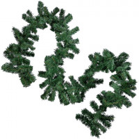 Гирлянда хвойная, длина 270 см, диаметр 20 см, "Хмаs Time", ПВХ, ЗОЛОТАЯ СКАЗКА, 592602