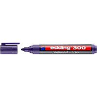 Маркер пермаментный edding 300, круглый наконечник, 1.5-3 мм Фиолетовый