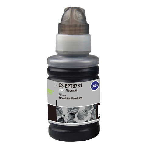 Чернила CACTUS (CS-EPT6731) для СНПЧ EPSON L800/L810/L850/L1800, черные, 0,1 л по низкой цене оптом 