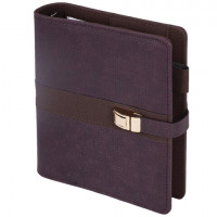 Ежедневник-органайзер недатированный В6 150х190мм BRAUBERG "Orion", под кожу, 160л, коричневый, 116210