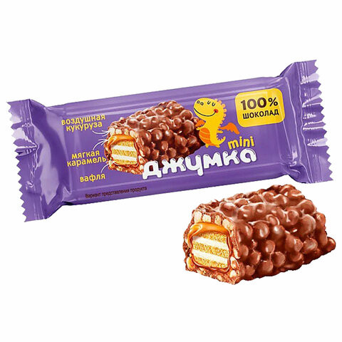 Конфеты ДЖУМКА с мягкой карамелью и воздушной кукурузой, 500 г., ЯВ236 по низкой цене оптом Краснодар, Москва, Уфа, Казань, Барнаул, Владивосток, Хабаровск, Сахалин, Красноярск, Екатеренбург, 