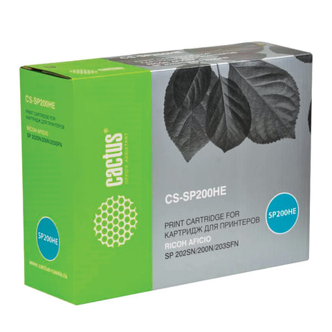 Картридж лазерный CACTUS (CS-SP200HE) для RICOH SP 210/SP 212w, ресурс 2600 стр. по низкой цене оптом 