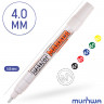 Маркер-краска "White\Белая" IPM-05 4мм MunHwa Industrial(12/576) по низкой цене оптом Краснодар, Москва, Уфа, Казань, Барнаул, Владивосток, Хабаровск, Сахалин, Красноярск, Екатеренбург, 