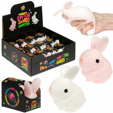 Игрушка - антистресс "Крутой замес ЗАЙКА УШАСТИК", 7*5см, 1TOY, Т25372 по низкой цене оптом 