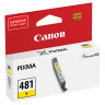 Картридж струйный CANON (CLI-481Y) для PIXMA TS704/TS6140, желтый, ресурс 257 страниц, оригинальный, 2100C001 по низкой цене оптом 