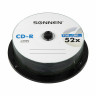 Диски CD-R SONNEN, 700 Mb, 52x, Cake Box (упаковка на шпиле) КОМПЛЕКТ 25 шт., 513531 по низкой цене оптом Краснодар, Москва, Уфа, Казань, Барнаул, Владивосток, Хабаровск, Сахалин, Красноярск, Екатеренбург, 