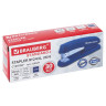 Степлер №24/6, 26/6 BRAUBERG "Standard+", до 30 листов, синий, 228609 по низкой цене оптом 