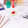 Ластик BRAUBERG "Oval PRO", 40х26х8 мм, овальный, красный пластиковый держатель, 229560 по низкой цене оптом Краснодар, Москва, Уфа, Казань, Барнаул, Владивосток, Хабаровск, Сахалин, Красноярск, Екатеренбург, 