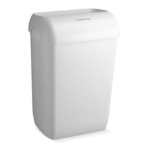 Контейнер для мусора, 43 л, KIMBERLY-CLARK Aquarius, белый, 56,9х42,2х29 см, без крышки, 6993 по низкой цене оптом 