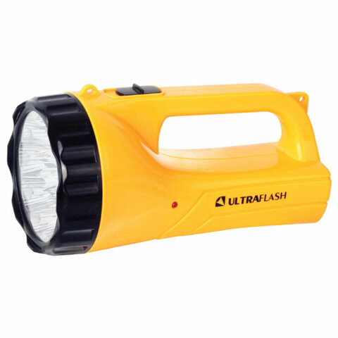 Фонарь аккумуляторный ULTRAFLASH 9хLED+12хLED, 2 режима, выдвижная вилка, заряд от сети, LED3816SM по низкой цене оптом 