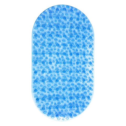 Коврик для ванны противоскользящий 69х40см, "Камешки", овальный, прозрачно-голубой, ПВХ, PRIMILA, 700368 по низкой цене оптом Коврик для ванны противоскользящий 69х40см, "Камешки", овальный, прозрачно-голубой, ПВХ, PRIMILA, 700368 по низкой цене оптом