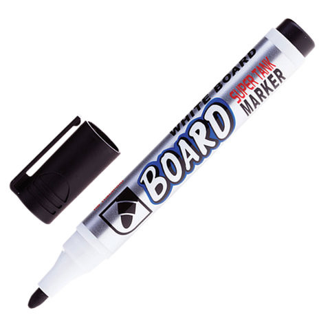 Маркер стираемый для белой доски ЧЕРНЫЙ, CROWN "Multi Board", 3 мм, с клипом, CBM-1000 по низкой цене оптом 