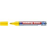Маркер для белых досок edding 250 Cap-off, круглый наконечник, 1.5-3 мм Желтый