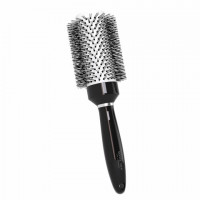 Расческа для укладки волос термобрашинг 26,5х7х4,5 см, круглая, продувная, черная MONTE VITA 457418